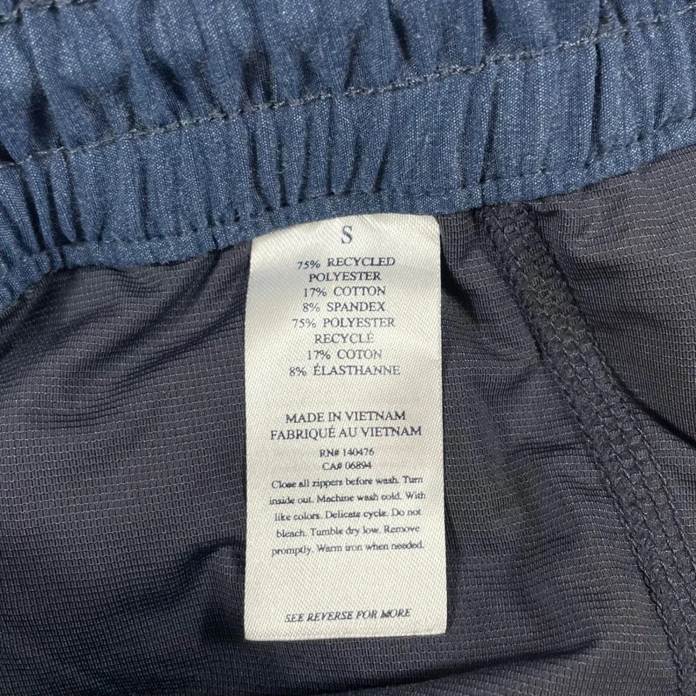 Faherty All Day Shorts Mens Small Recycled Stretch Drawstring Blue Peformance